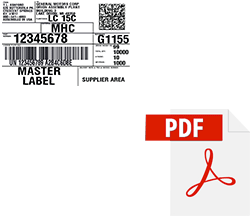 barcode400 label to pdf